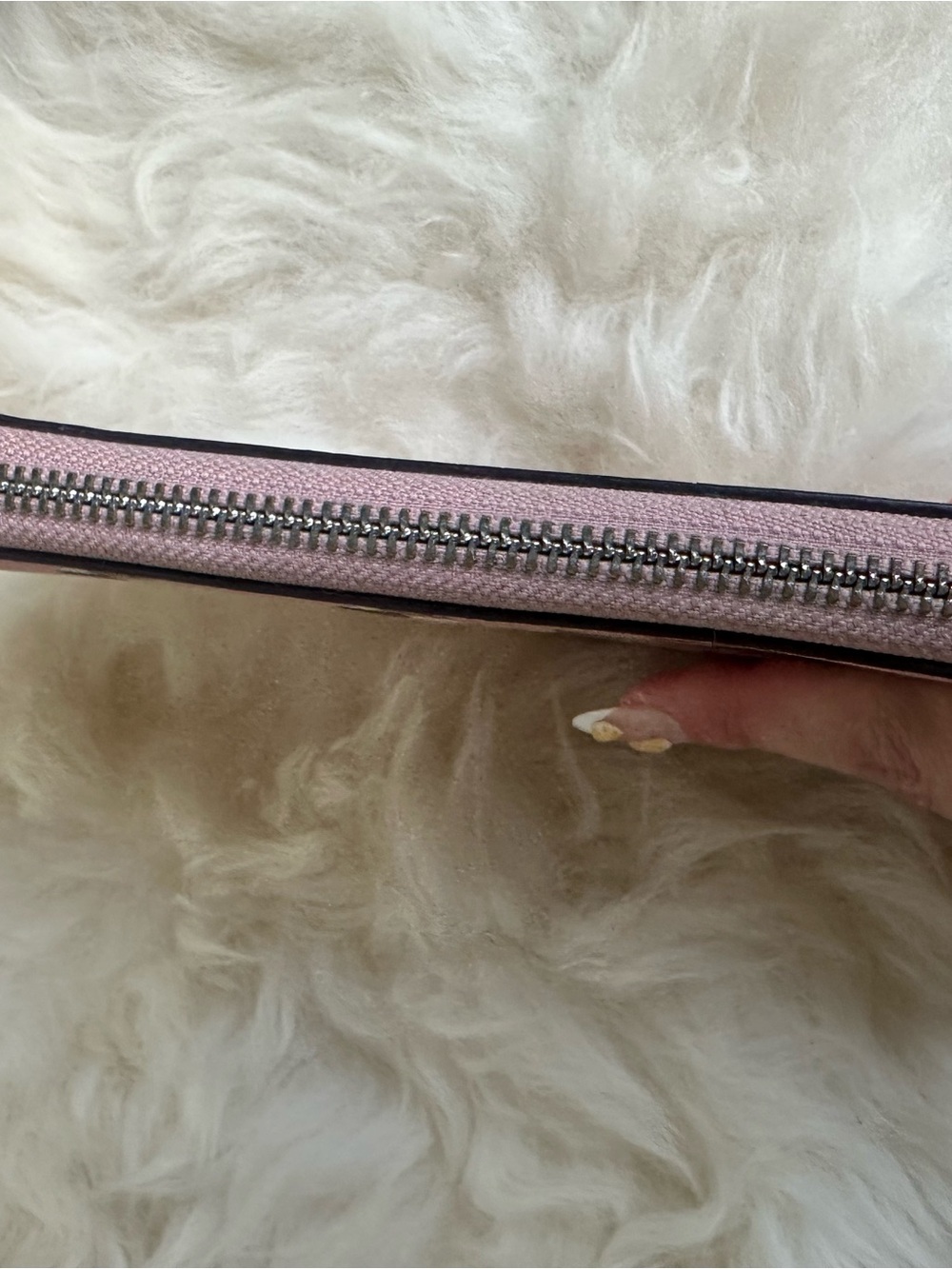 Coach Pink Multi-Heart Zip Around Wallet - Picture 9 of 15